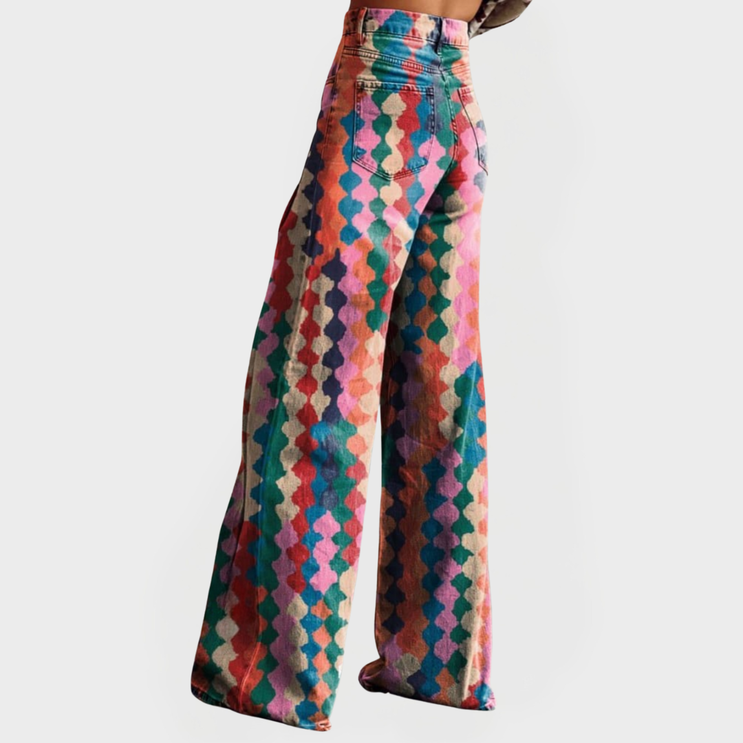 Delfina | Colourful Wide-Leg Jeans for Modern Looks
