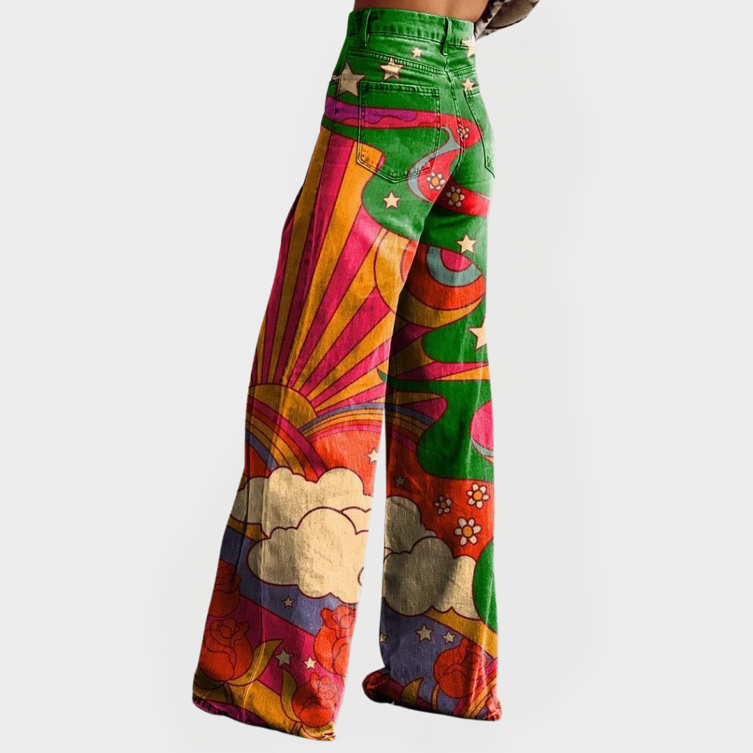 Ludovica | Vibrant Wide-Leg Jeans