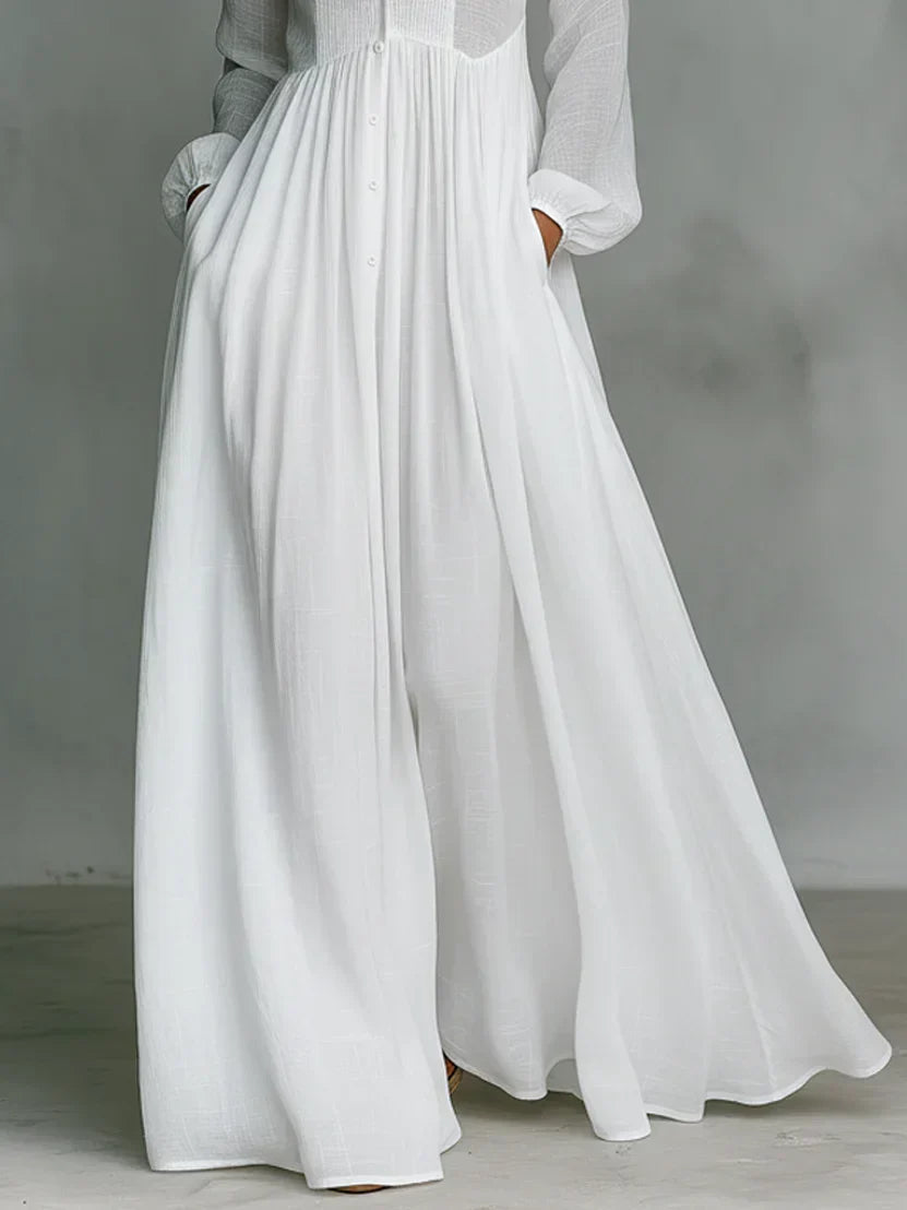 Alma | Timeless Maxi Dress with Elegant Neckline