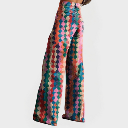 Delfina | Colourful Wide-Leg Jeans for Modern Looks