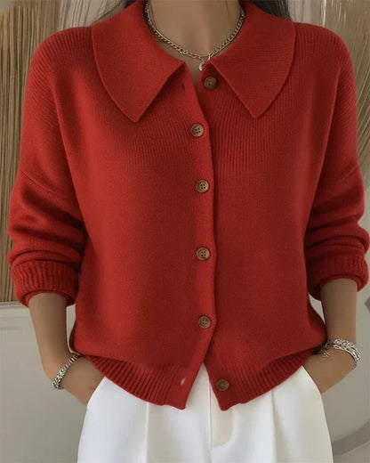 Vega | Cardigan with Shirt Collar