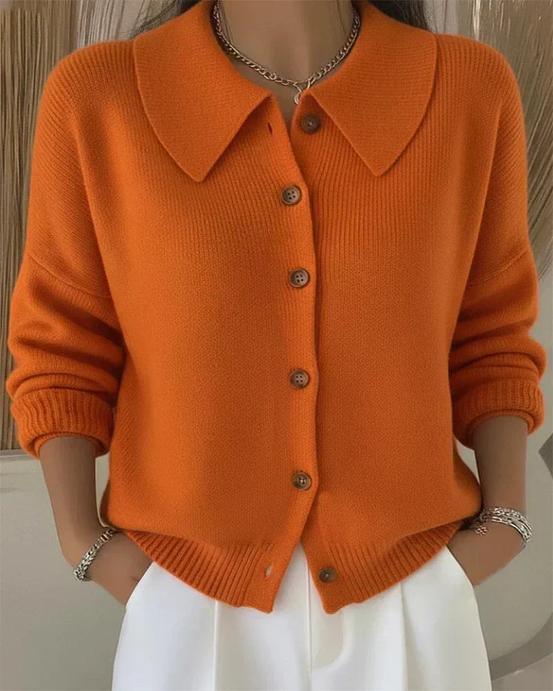 Vega | Cardigan with Shirt Collar