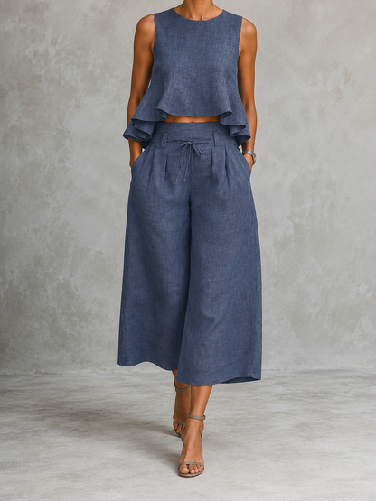 Freya | Two-Piece Set with Ruffled Hem