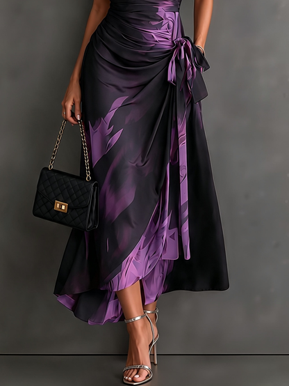 Wren | Collared Wrap Midi Dress with Tie Waist
