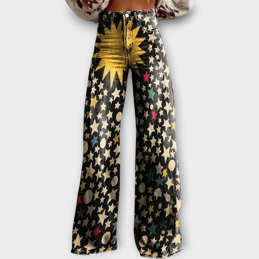 Allegra | Celestial Print Jeans