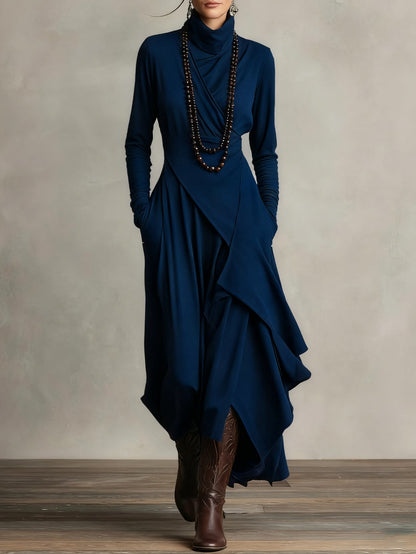 Beloria | Flowing Maxi Dress with High Neck