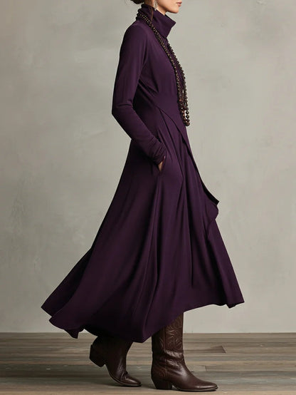 Beloria | Flowing Maxi Dress with High Neck