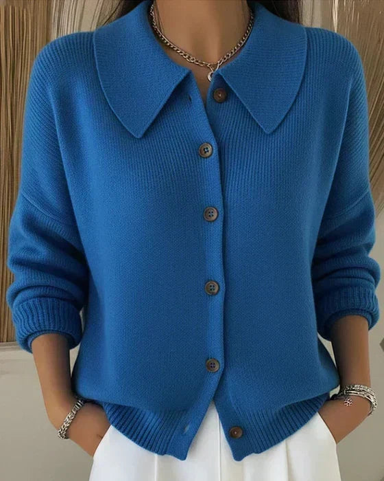 Vega | Cardigan with Shirt Collar