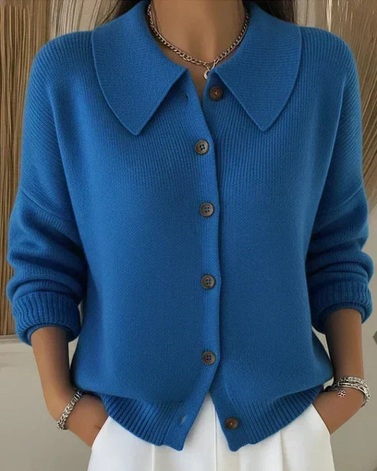 Vega | Cardigan with Shirt Collar