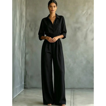 Elena | Elegant Jumpsuit with Adjustable Waist and Wide Leg