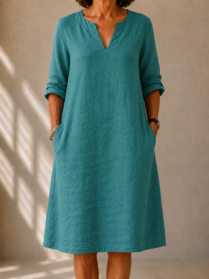 Maya | Flowing A-Line Midi Dress