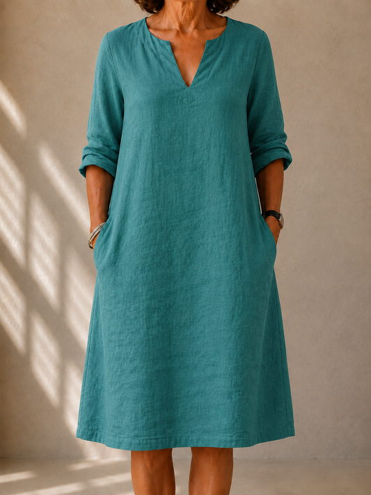 Maya | Flowing A-Line Midi Dress